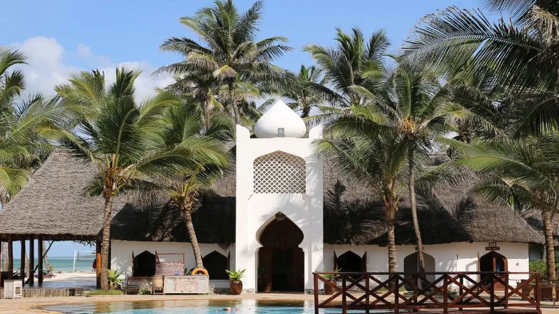 Sultan Sands Island Resort. The resort’s entrance and reception area