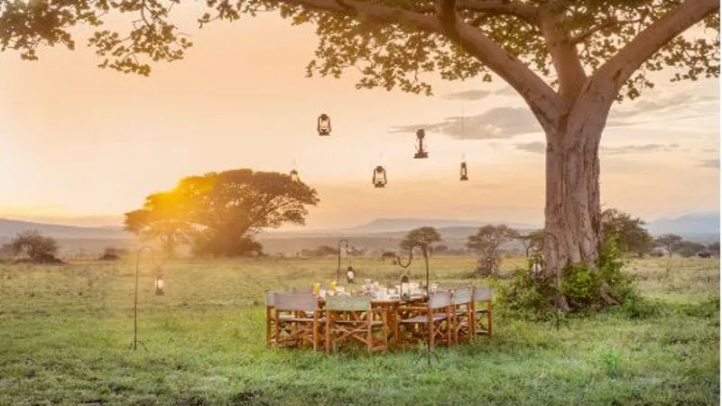 boma outdoor at Melia serengeti Lodge