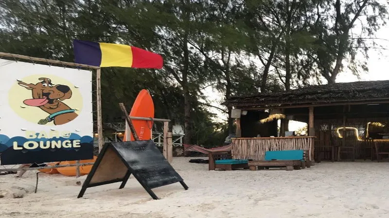 seating area at Scooby Doo Bar and Lounge in zanzibar